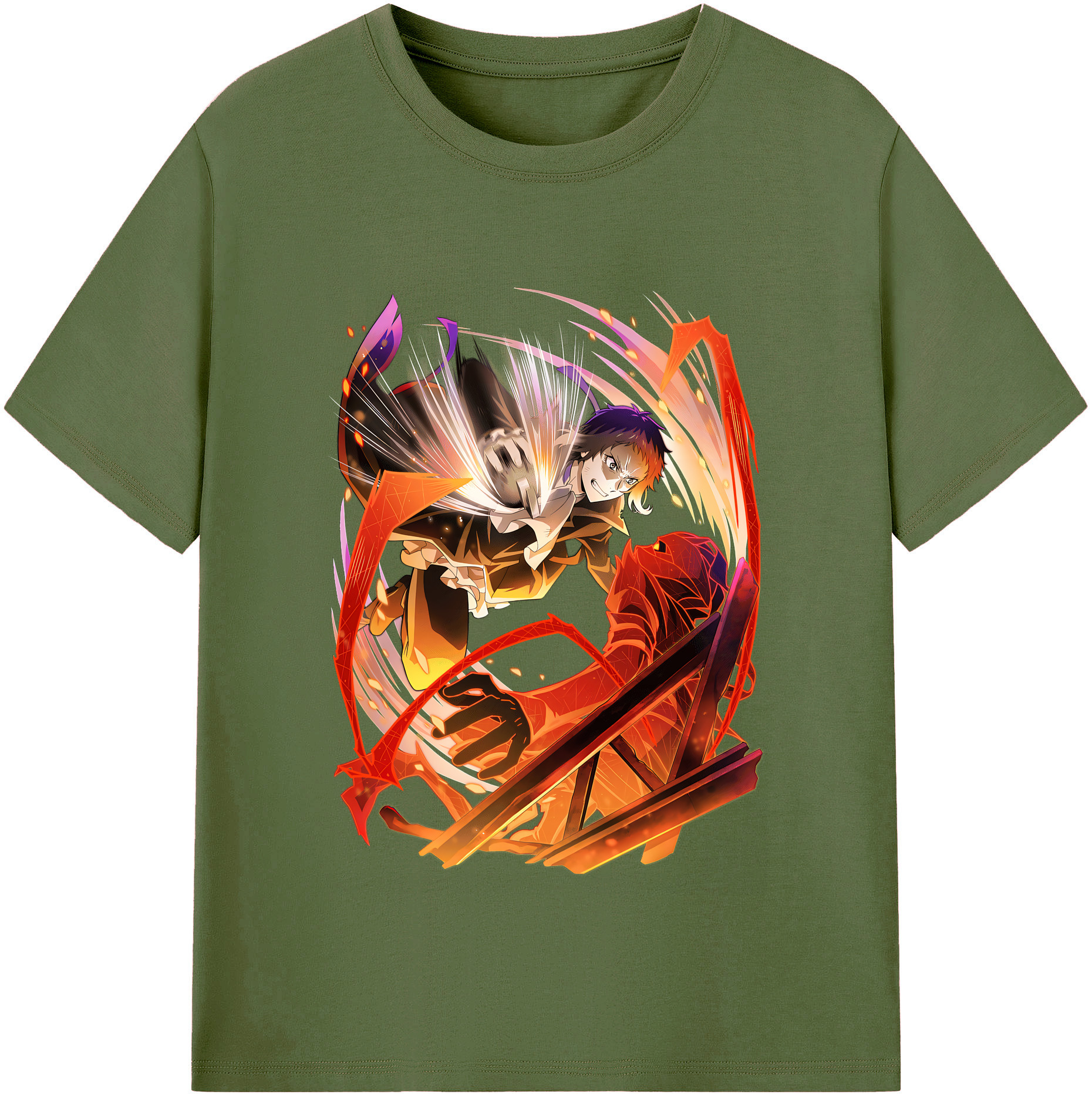 （画像用） 文豪ストレイドッグス Bungo Stray Dogs 綿100％半袖Tシャツ（フロントプリント）